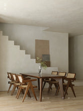 Wooden/Chandigarh Long Dining Table Full Solid Wood Workbench Designer Desk Wabi Sandy Wind Medieval Teak Furniture