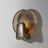 Italian Light Luxury All-copper Glass Wall Lamp Villa Duplex Building Living Room Bar Cafe Decorative Lamp