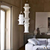 New Chinese-style Wabi Sabi Creative Modern Japanese-style Dining Room Living Room Bedroom Study Staircase Bar Tea Room Fabric Long Chandelier