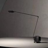 Italian Lumina Dimming Motor Floor Lamp, Adjustable Rocker Arm Reading Study Desk Lamp Next To The Sofa in The Living Room