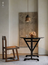 Wood/Chandigarh Chair | PJ Chair Japanese Wabi Sansan Medieval Style Furniture Solid Wood Rattan Backrest Dining Chair