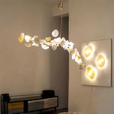 Modern French American All-copper Simple Light Island Restaurant Long Bar Living Room Ginkgo Chandelier