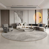 Round carpet living room modern minimalist style light luxury high-end Italian wabi sabi nordic minimalist flat sofa blanket