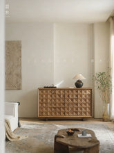 Reclaimed Wood Transformation | Vintage Wabi-Sabi Sideboard Entrance Hall Storage Unit | Solid Wood Living Room Cabinet