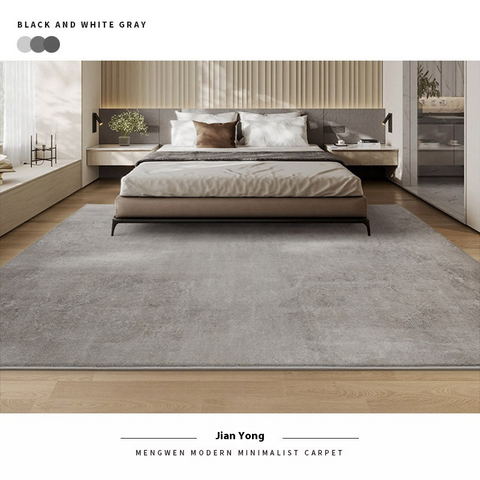 Carpet Bedroom Bedside Blanket, Gray At The End of The Bed, Light Luxury and High-end Sense of Home Use, Sitting and Sleeping, Thickened, Dirt-resistant, Silent and Environmentally Friendly