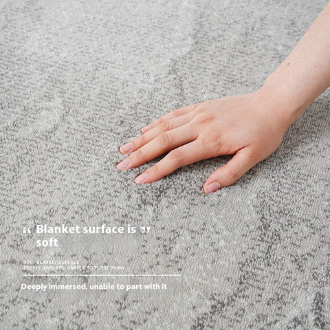 Carpet Bedroom Bedside Blanket, Gray At The End of The Bed, Light Luxury and High-end Sense of Home Use, Sitting and Sleeping, Thickened, Dirt-resistant, Silent and Environmentally Friendly