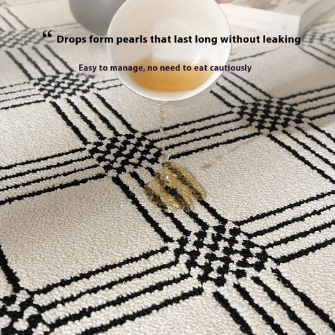 Three-proof Carpet, Living Room, No-wash and Wipes, Bedroom, Waterproof, Anti-fouling, Dustproof, Cream Wind, Nordic Light Luxury, Advanced Free Care