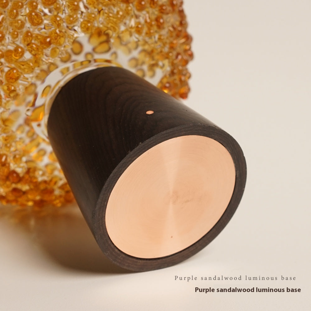 Yuki Saki Light | Black Light, Handmade Glass Ambient Light Night Light Decorative Light Ceramic Light Solid Wood Light New Year's Gift cover 3