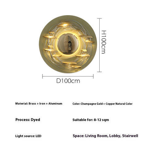 Modern Light Luxury Painting Design Living Room Background Wall Wall Wall Lamp All Copper Villa Entrance Bedroom Model Room Decorative Wall Lamp cover 1