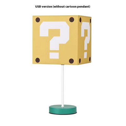 Mario Desk Lamp Cartoon Cute Bedroom Dormitory Bedside Night Light Decoration Creative Birthday Gift Ambient Light Woman