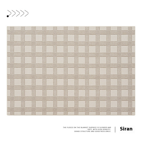 Three-proof Carpet, Living Room, No-wash and Wipes, Bedroom, Waterproof, Anti-fouling, Dustproof, Cream Wind, Nordic Light Luxury, Advanced Free Care