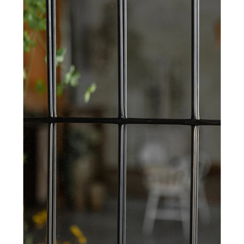 Retro Wall Mirror Window Decorative Mirrors Arched Farmhouse for Living Room Bedroom Entryway Bathroom Decor