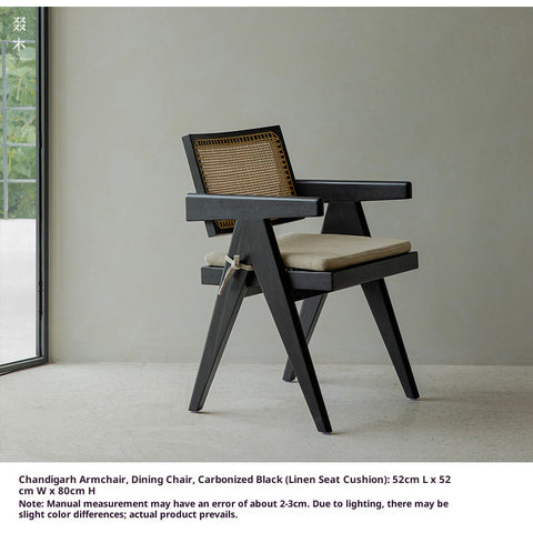 Wood | Chandigarh Pj Chair Wabi-sabi Medieval Furniture Teak Dining Chair Retro Rattan Solid Wood Study Chair