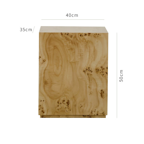 Shaped French Medieval Tree Tumor Bedside Table Wooden Pier Floor Ornament Sofa Side Table Living Room Home Small Coffee Table