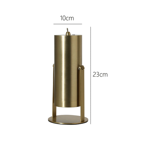 Shape on The Medieval Style Charging Atmosphere Light Metal Bedside Bar Villa Dining Table Advanced Feeling Dial Small Table Lamp Decoration