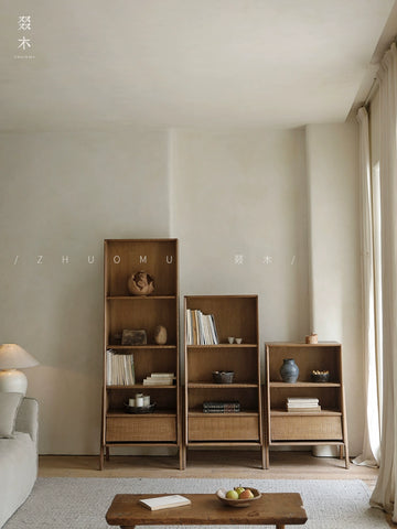 Vintage Wood Transformation | Japanese Wabi-Sabi Style Solid Wood Modular Chest of Drawers | Bedroom Storage | Drawer Unit | Bookcase | Standing Cabinet