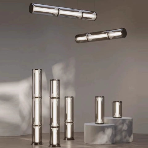 Lasvit Miles Lamps Czech Shadow Glass Floor Lamp Living Room Bedroom Bedside Table Lamp Long Dining Room Chandelier