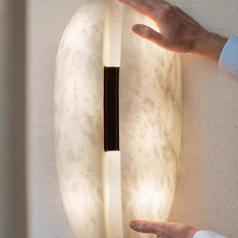 2025 New Italian Minimalist Bedroom Bedside Marble Wall Lamp Medieval Creative Study Corridor Room Decorative Lamp