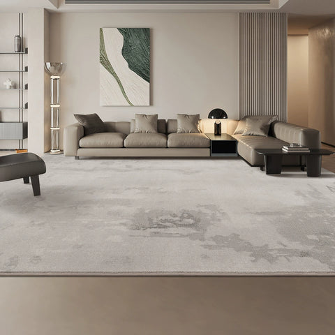 Gray carpet living room light luxury premium gray simple home sofa carpet high sense 2025 new dirt resistant sound insulation