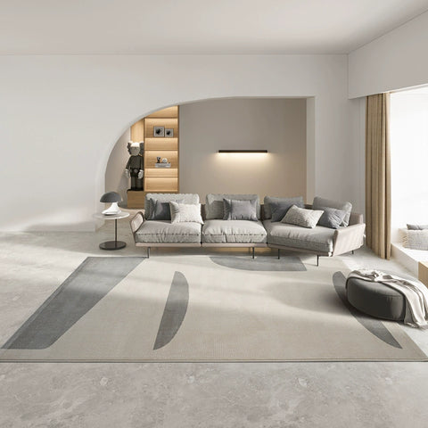 Cream Wind Carpet Living Room Modern Simple High-end Light Luxury Warm Color Short Hair Bedroom Bedside Blanket Blend