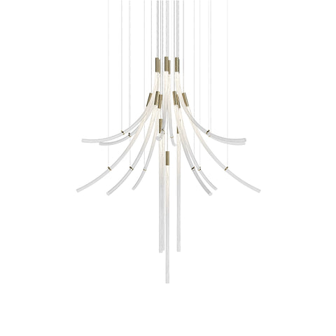 Duplex Building Stairwell Chandelier Villa Lobby Lamp Hotel Banquet Hall Modern Engineering Custom Crystal Lamp