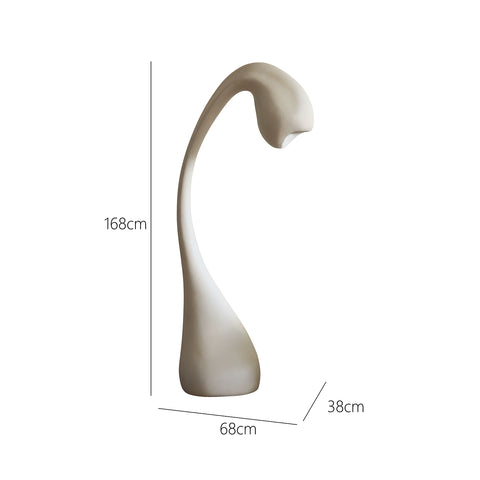 Shape French Bud Sculpture Floor Lamp FRP Stepless Dimming Living Room Bedroom Natural Growth Ambient Light