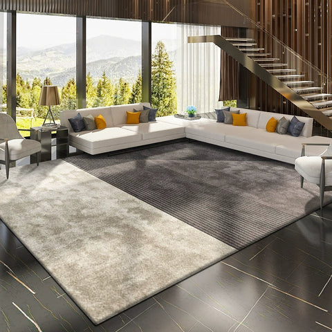 Living Room Carpet Coffee Table Blanket Modern Simple Light Luxury High-end Geometric Pattern Bedroom Bedside Bed Short Hair