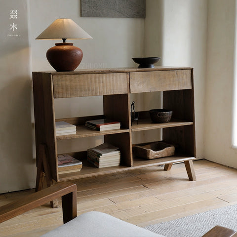 Old Wood Upcycling | Vintage Sideboards & Tea Cabinets Japanese Wabi-Sabi Style Cabinets Solid Wood Storage & Bookcases