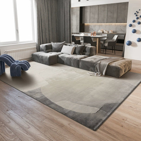 Mengwen Carpet Living Room Dirt-resistant and Easy To Take Care of Coffee Table Blanket Modern Simple Light Luxury Advanced Gray 3d Three-dimensional Soft