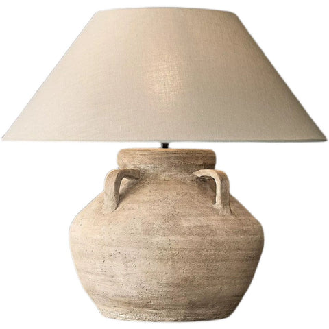 Living Room Hotel Wabi-sabi Wind Table Lamp Japanese Zen Ornament Decoration Handmade Retro Bedroom Bedside Study Clay Pot Lamp