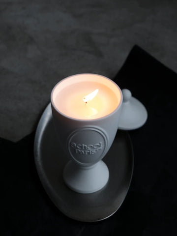 School of Paris Scented Candle - Fragrance Plant Essential Oil - Rose & Woody Scent - Indoor - Gift