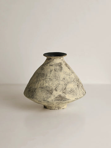 Shaped Ceramic Vase Cosmetic Soil Japanese Tea Room Display Wabi Sandy Retro Flower Utensils, Home Ornaments
