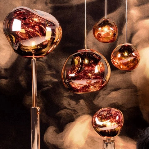 Island Dixon Restaurant Creative Volcano Glacier Bedroom Bedside Bar Lava Chandelier