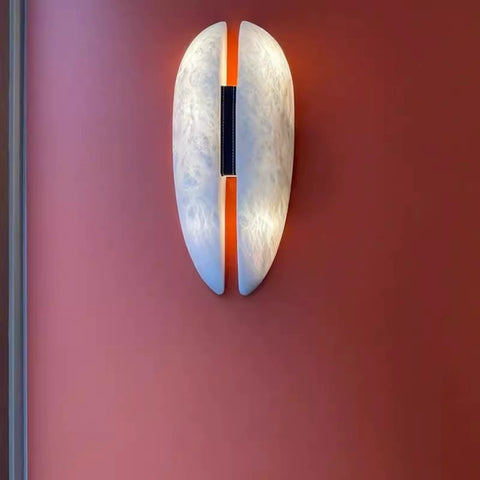 2025 New Italian Minimalist Bedroom Bedside Marble Wall Lamp Medieval Creative Study Corridor Room Decorative Lamp