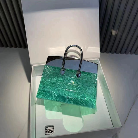 Modern Atmosphere CRYSTAL Creative Light Luxury High-end Crystal Handbag Dimming Charging Bedroom Bedside Table Lamp