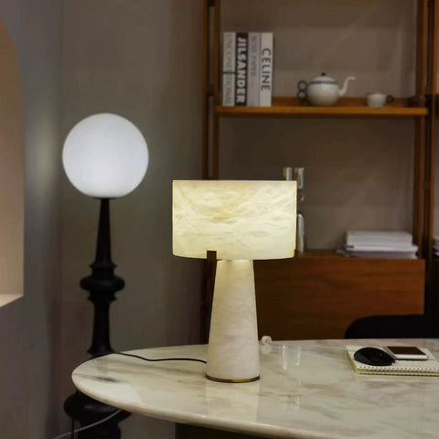 Simple Modern Spanish Marble Living Room Model Room Study Sales Office Bedroom Bedside Table Lamp