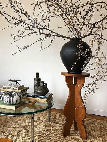 Shape Solid Wood Flower Stand Base, Sofa Side, Floor Shelf, Flower Corner, Decorative Ornament, Flower Plate Height Increase Frame