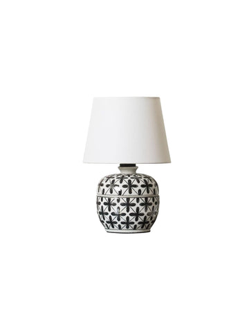 Medieval Ceramic Table Lamp Hand-painted Classic Old Flower Guest Study Cafe Old Shanghai French Atmosphere Lamp