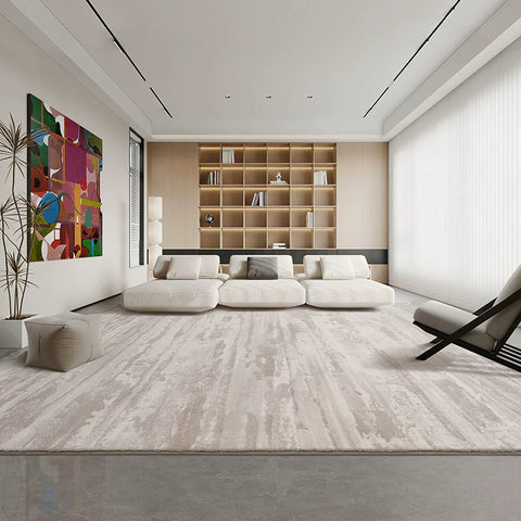 Cream Wind Carpet Living Room Premium Light Luxury Italian Minimalist High-end Household Coffee Table Blanket Bedroom Bedside Short Hair Blend