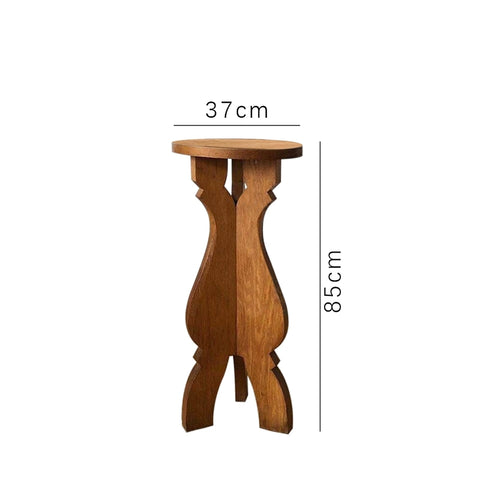 Shape Solid Wood Flower Stand Base, Sofa Side, Floor Shelf, Flower Corner, Decorative Ornament, Flower Plate Height Increase Frame