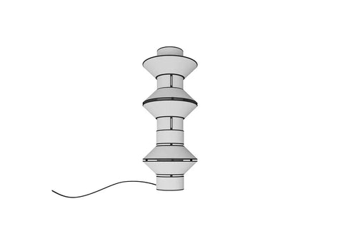 French Designheure Architecture Art Deco Tower Chandelier Restaurant Stairs Duplex Bedside Lamp Floor Lamp