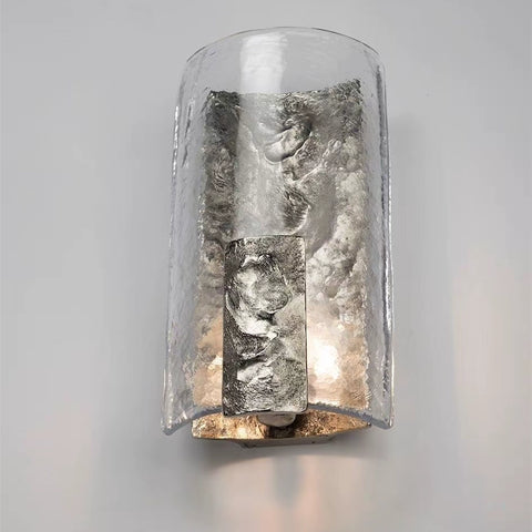 Italian Light Luxury Minimalist Creative Wall Lamp Living Room Background Wall Villa Model Room Aisle Medieval Glass Decorative Wall Lamp