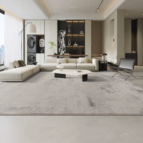 Gray carpet living room light luxury premium gray simple home sofa carpet high sense 2025 new dirt resistant sound insulation