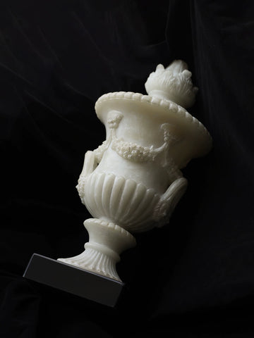 Formal French Style Antique Imitation Jade Vase Ornament - Designer European Style Living Room Entryway Decoration Flower Vase