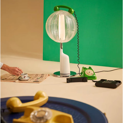 Italian Bedroom Bedside Living Room Light Luxury Crystal Glass Ball Art Desk Lamp