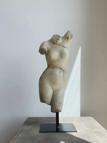 Metaphysical Model Room Human Body Sculpture Ornaments Medieval Venus Venus Bust Retro Imitation Jade Desktop Decorations