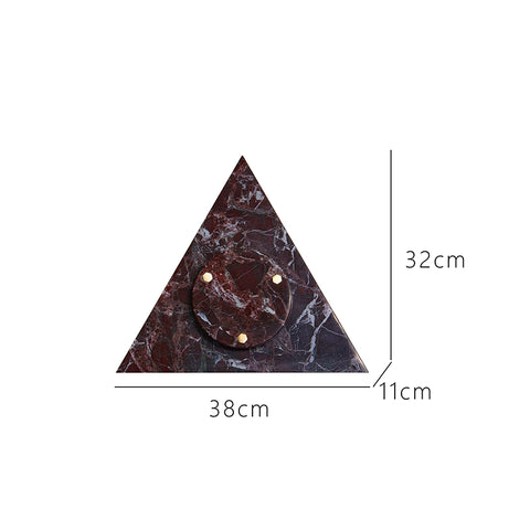 Shape Italian Light Luxury Wall Lamp, Living Room Entrance Corridor Aisle Atmosphere Lamp, Bedroom Bedside Marble Wall Lamp