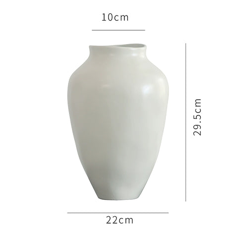 Shape French Medieval Nanyang Style Ceramic Vase Home Decoration Porch Hydroponic Black and White Retro Flower Ornament