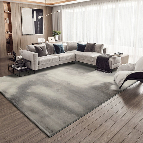 Mengwen Carpet Living Room Dirt-resistant and Easy To Take Care of Coffee Table Blanket Modern Simple Light Luxury Advanced Gray 3d Three-dimensional Soft