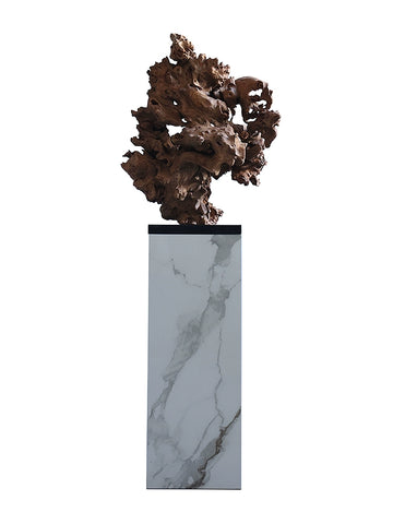 Wabi-sabi Wind Dead Wood Sculpture Modeling New Chinese Desktop Ornament Entrance Tea Room Weathered Wood Root Carving Floor Ornament